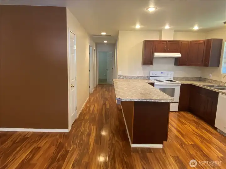 Hallway and Kitchen