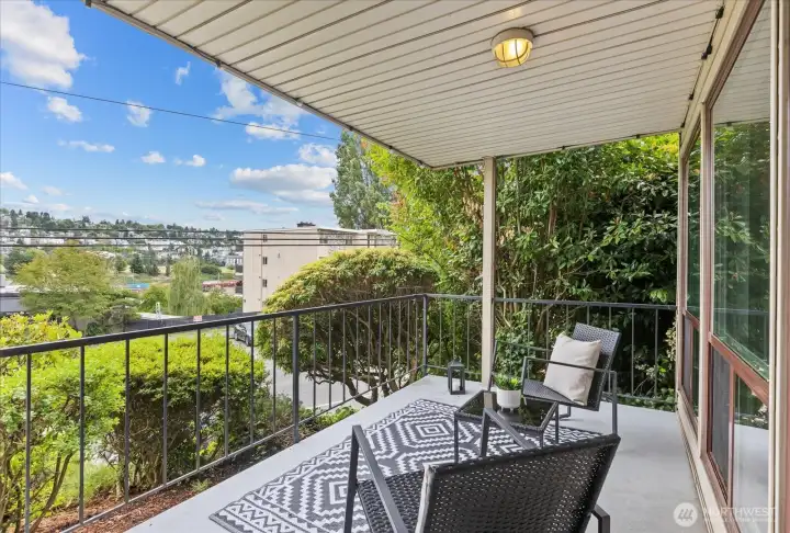 Covered patio for year-round outdoor living.