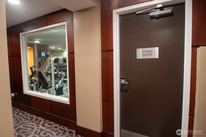 Waterview condo residents have 24/7 access to the fitness center.