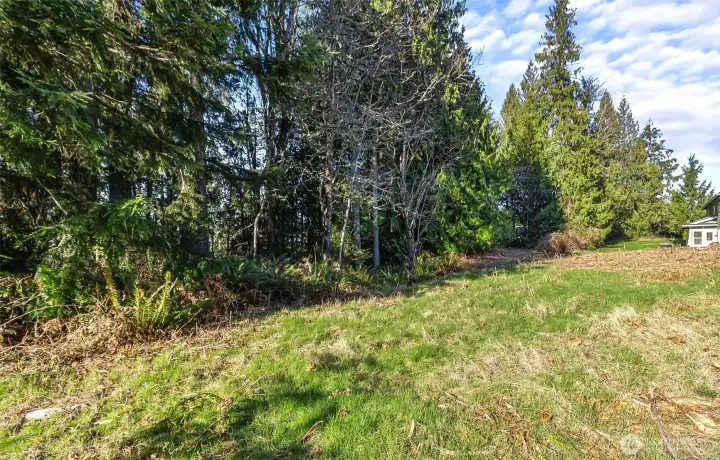 Look down on the almost half acre