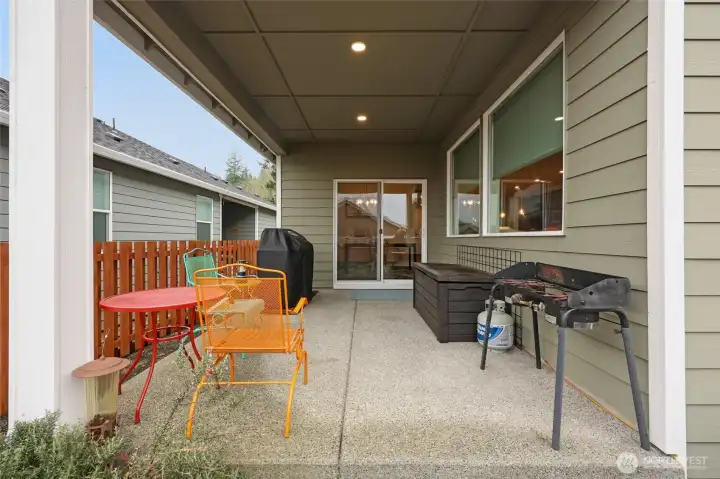 Early morning photo of Mt. Rainier from the back porch