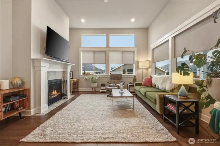 Ample living space with lots of light.