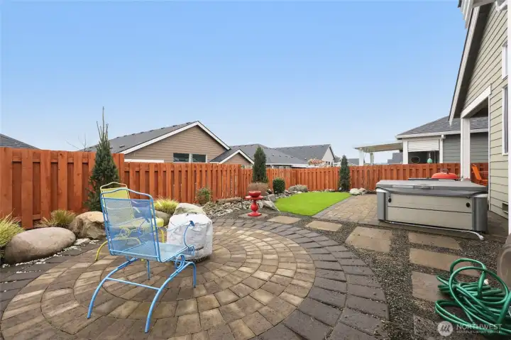 Buried Sprinkler system, fountain, all the fun you want at home!