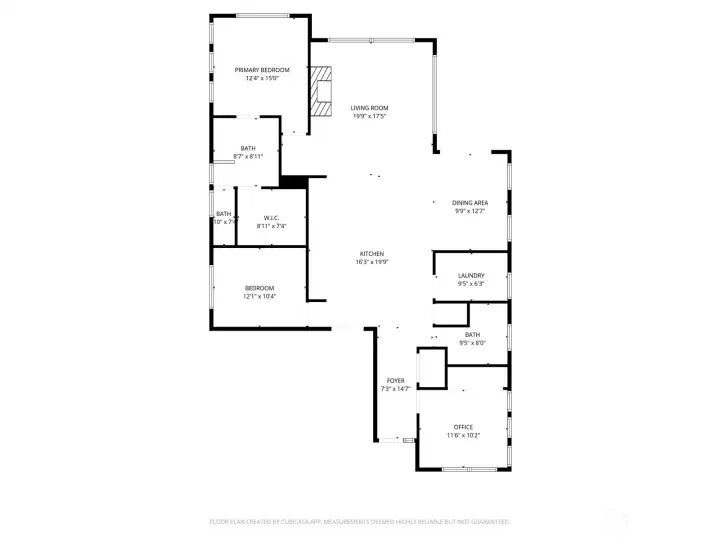 Floorplan with Interior Dimensions