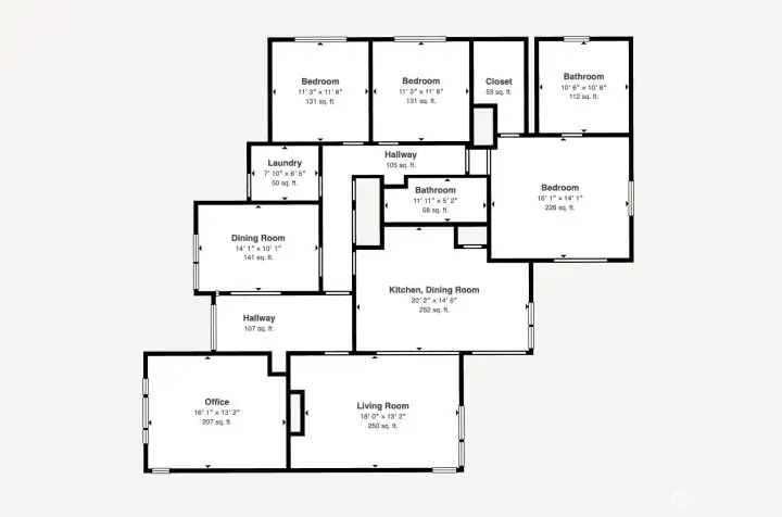 informational layout description courtesy of Matterport informational layout description courtesy of Matterport