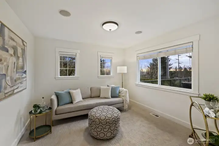 Attached to the primary is this versatile bonus space - the sellers used it as a second home office, but you can use it for whatever you can imagine!