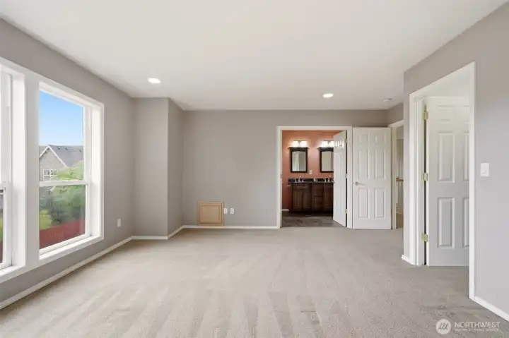 Primary bedroom; upper level