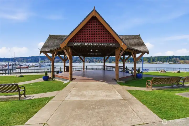 Gazebo at the downtown waterfront
