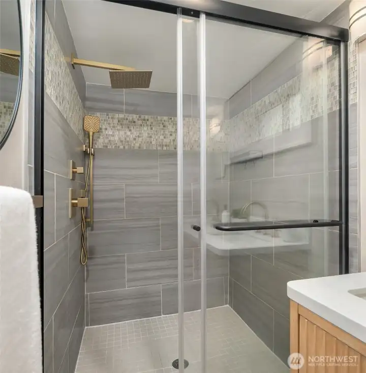 Spacious shower is a nice bonus.