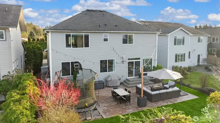 expanded stamped concrete for outdoor entertainment