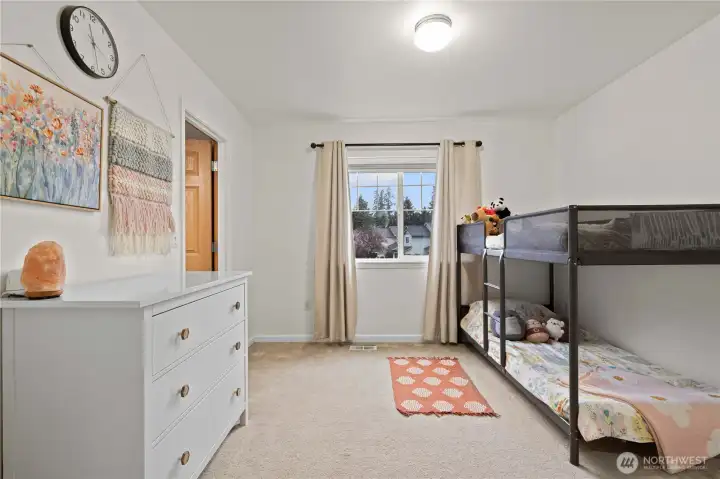 4th upstairs bedroom with Jack and Jill bathroom.