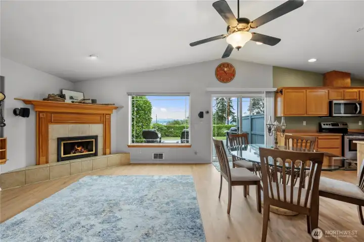 Views from the living/dining areas