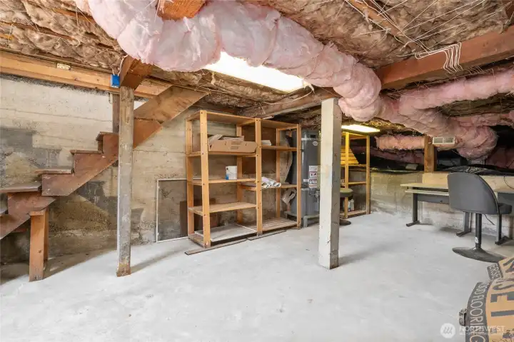 Unfinished basement- would make an excellent wine cellar! Lots of storage space, too! Unfinished basement- would make an excellent wine cellar! Lots of storage space, too!