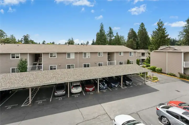 Enjoy top-floor privacy with peaceful views that create a bright and inviting  retreat.