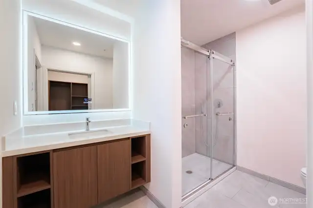 Primary 3/4 bathroom.