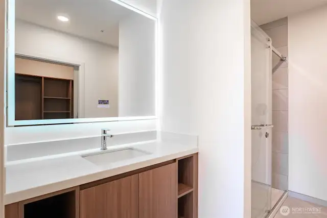 Primary bathroom.