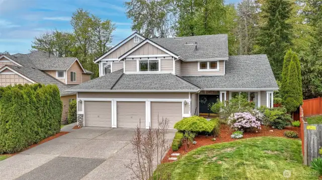 Welcome Home! This spacious residence located in the highly sought-after Parks neighborhood of Fairwood offers a perfect blend of modern comfort and timeless charm, featuring a gourmet kitchen, luxurious primary suite, and a versatile bonus room ready to flex to whatever you may need. The private, landscaped backyard is perfect for entertaining or unwinding in peace offering apple & pear trees, garden boxes, extended patio and a shed. Enjoy the convenience of nearby shopping, dining, parks, schools, trails and King County Library System. With easy access to major highways and public transportation, commuting is a breeze. The attached garage, energy-efficient updates, and quiet, community-oriented surroundings add to the home’s appeal.