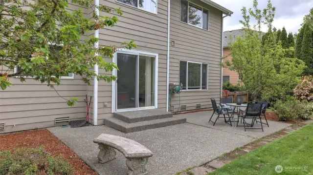 Cemented area—an ideal spot for benches, tables, chairs, or hosting BBQs and outdoor gatherings