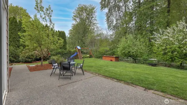 Open backyard with large area for recreation!