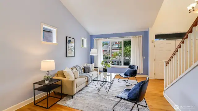Versatile living space with plenty of room to relax, read or gather with friends and family
