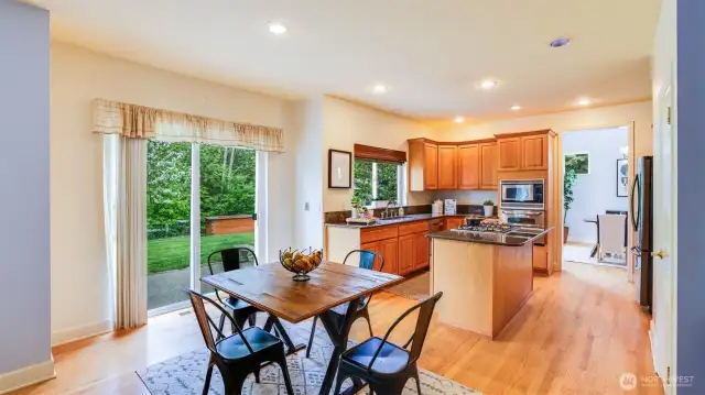 Bonus dining area just off the kitchen—perfect for additional seating or casual meals