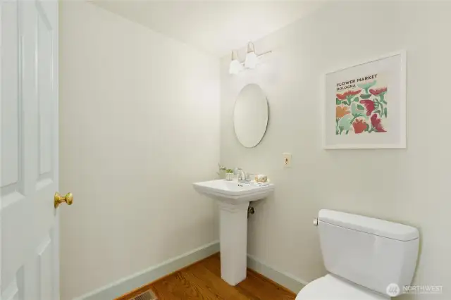 main-floor powder room