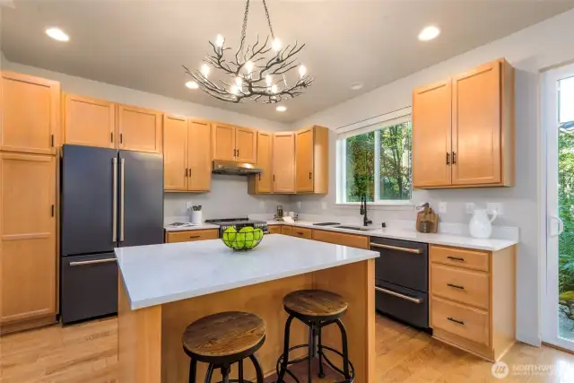 The kitchen is a chef's dream!