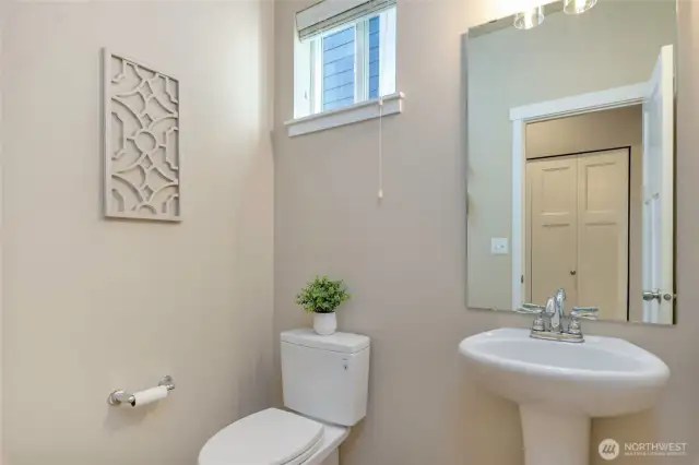 Main floor powder room