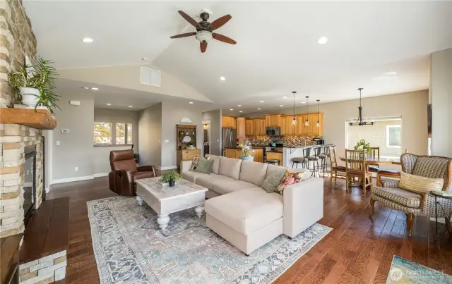 The home has A/C of course and ceiling fans help move the air around.