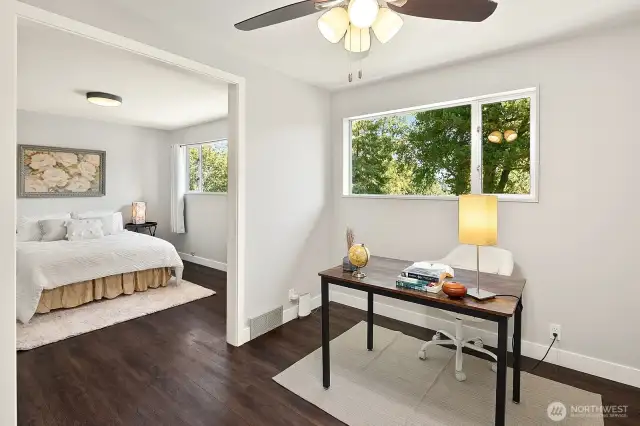 Main primary suite with attached office
