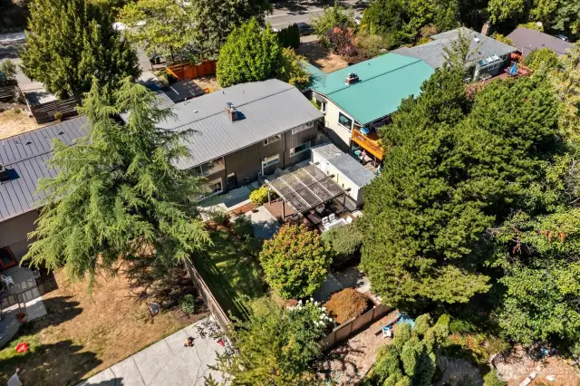 Back aerial view