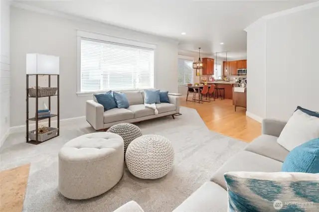 Main Floor Features Open Floor Concept from Living to Dining to Kitchen