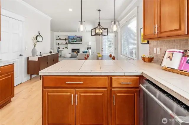 Open Floor Concept on Main - Kitchen to Dining to Living Rooms