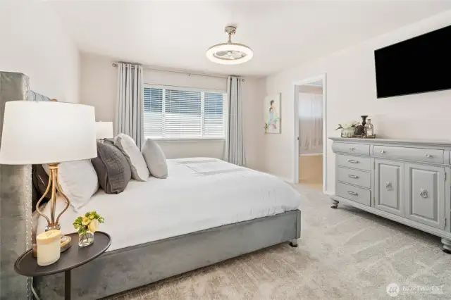 Spacious Primary with Ensuite Spa Like Bathroom