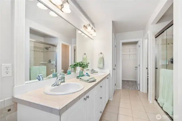 Ensuite Primary Bathroom with Walk-in Closet
