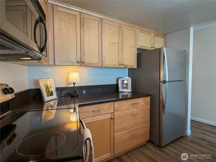Sparkling clean kitchen.
