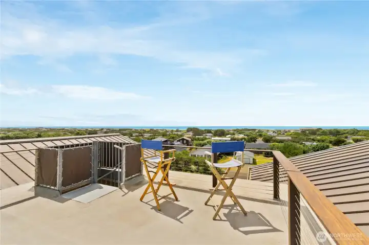 Stunning views from the rooftop deck!
