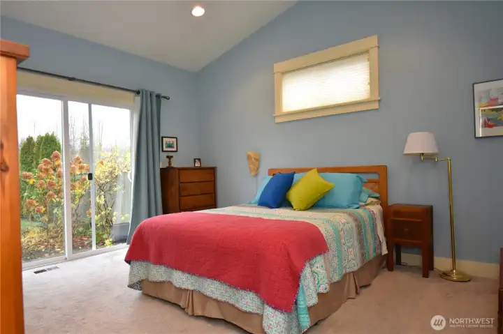 Hot tub is accessible from the Primary Suite.