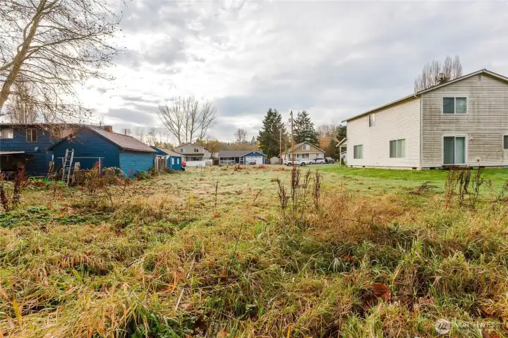 Back of property looking toward the road.