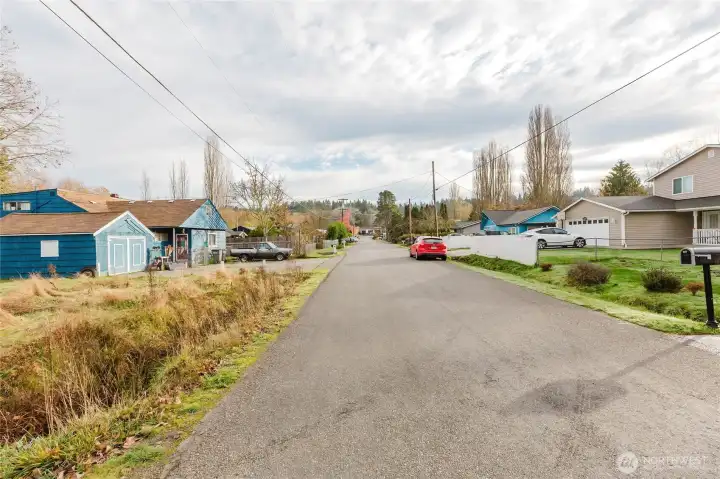 Property to the left of photo.