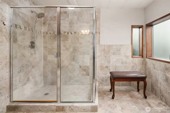 BIG walk in shower in primary bath