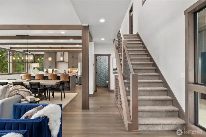 Head upstairs to find one more 4 bedrooms and 3 bathrooms - quite the 2nd floor