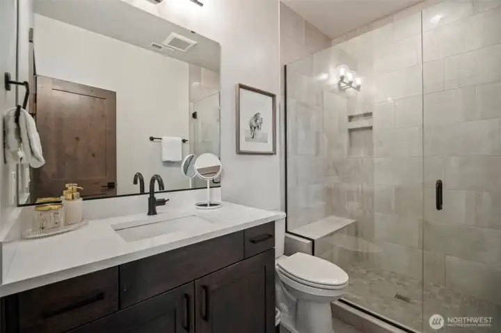 There is even a 3/4 bath in this kids suite - truly a "full meal deal"