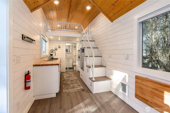 Tiny House with Murphy Bed and Loft Sleeping Area