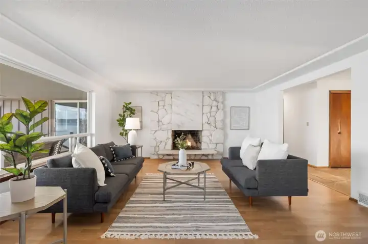 Wood Burning Fireplace