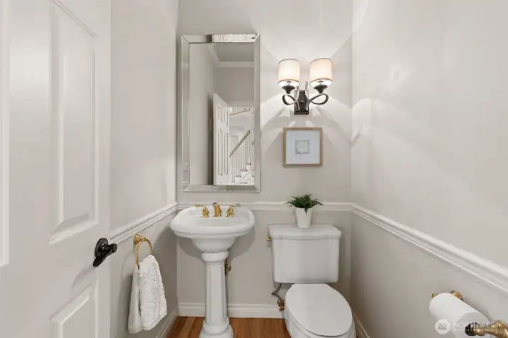 1/2 bath on main level