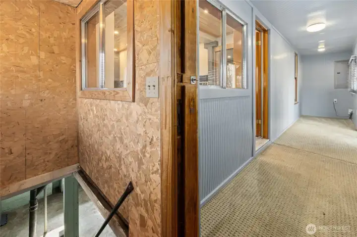 Mud room + Basement entrance