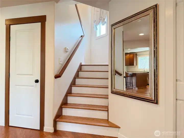 Stairs to upper level