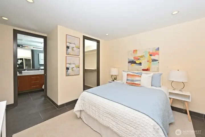 Another picture of bedroom two with walk in closet to the right, and 3/4 bath adjoining. Another picture of bedroom two with walk in closet to the right, and 3/4 bath adjoining.