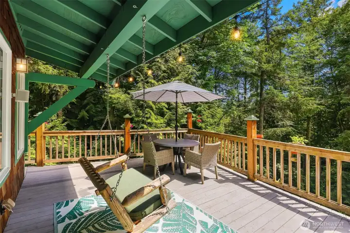 Step out to the expansive deck...what a view... Step out to the expansive deck...what a view...